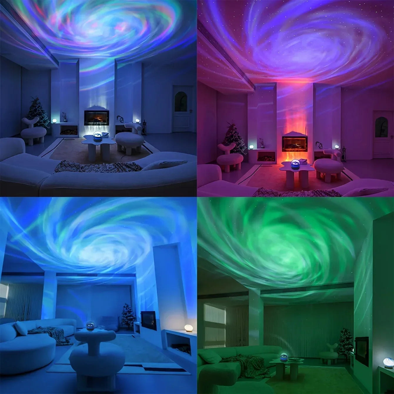 Galaxy Stjernehimmel LED Projektor – USB-drevet med fjernbetjening, natlys & stemningslys
