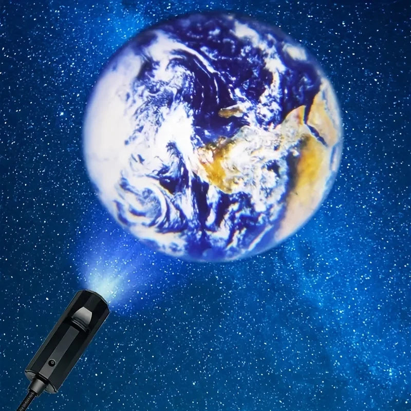 USB Loft Projektionslampe – Måne & Jord Atmosfærelys