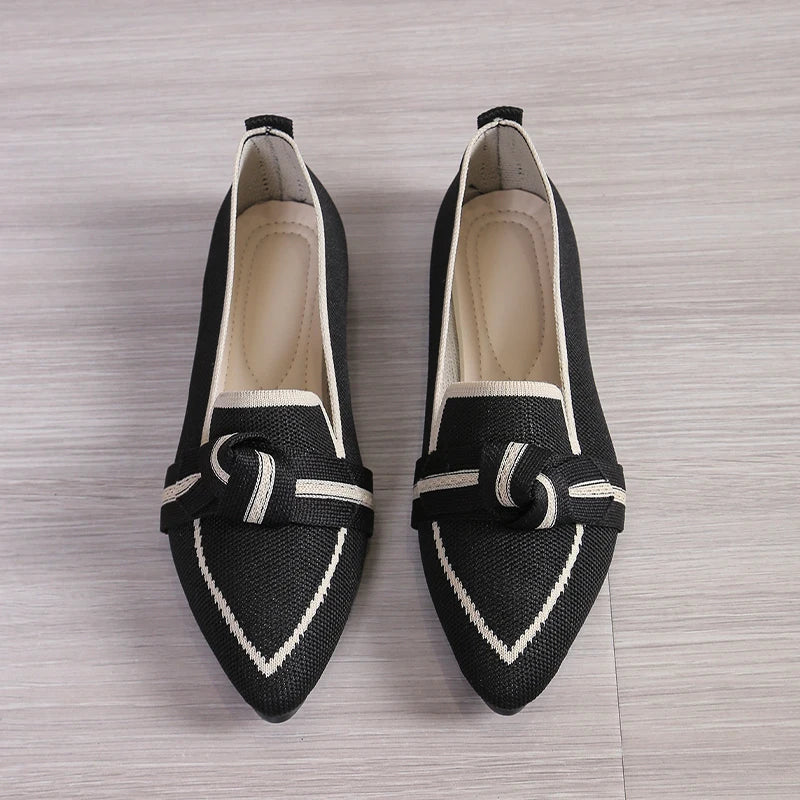 Harper - Slip-on med sommerfugleknude og justerbar rem