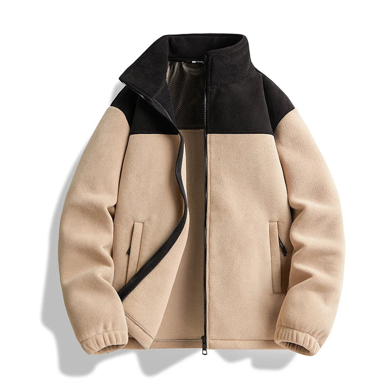 Ansel - Herrejakke lavet af tyk fleece og bomuld