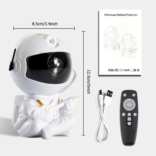 Astronaut Galaxy Projektor – LED Stjernehimmel Projektor med Fjernbetjening
