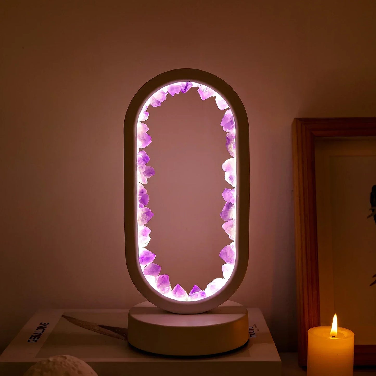 AmethystAura - Naturlig ametystlampe til fred og ro i hjemmet