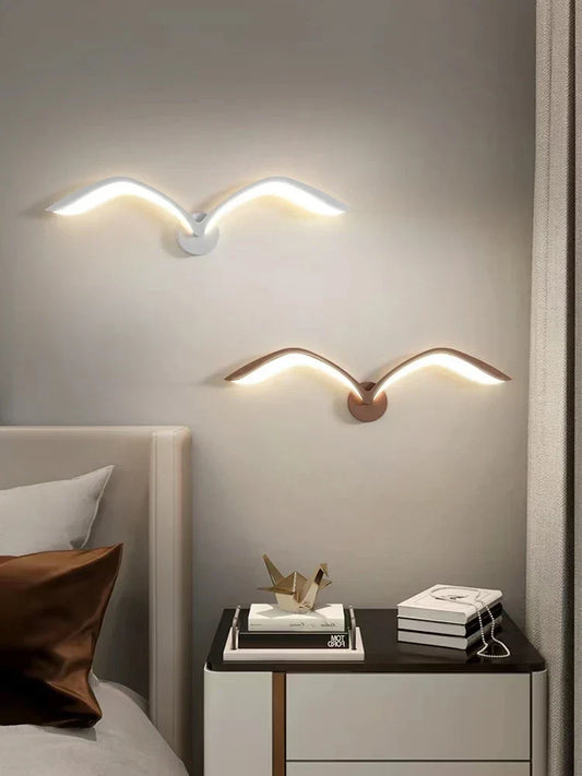 NordLicht - LED måge-væglampe i skandinavisk design