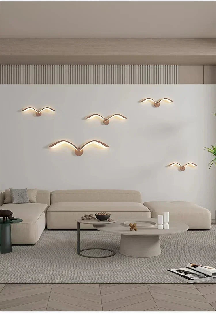 NordLicht - LED måge-væglampe i skandinavisk design