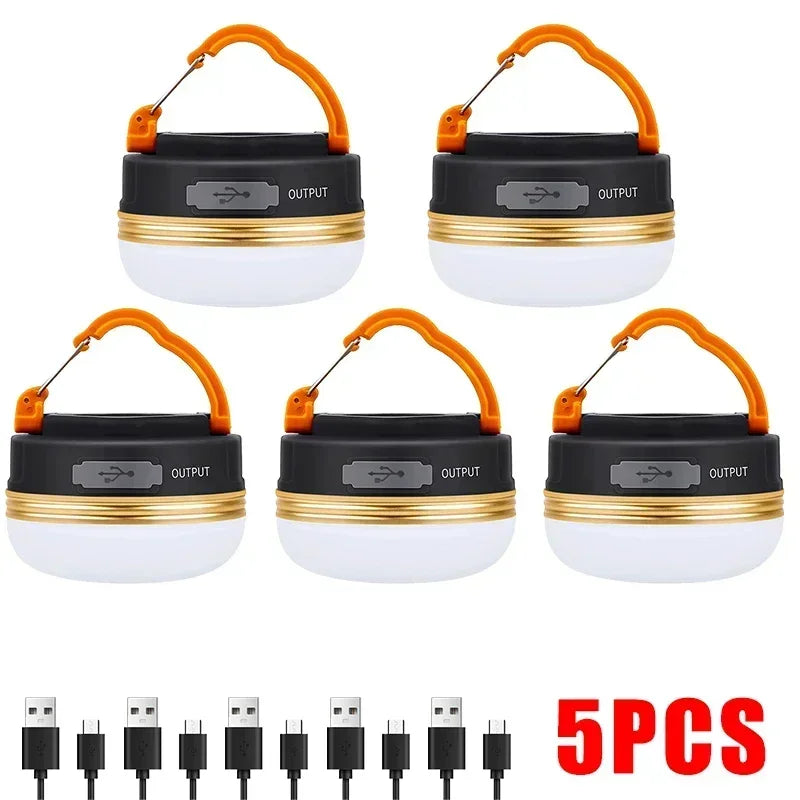 Camping Lanterne 10W | USB Opladbar | 1800mAh Batteri | COB + LED | Hængende & Magnetisk