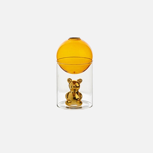 BearGlass - Glasvase med galaktisk bjørn