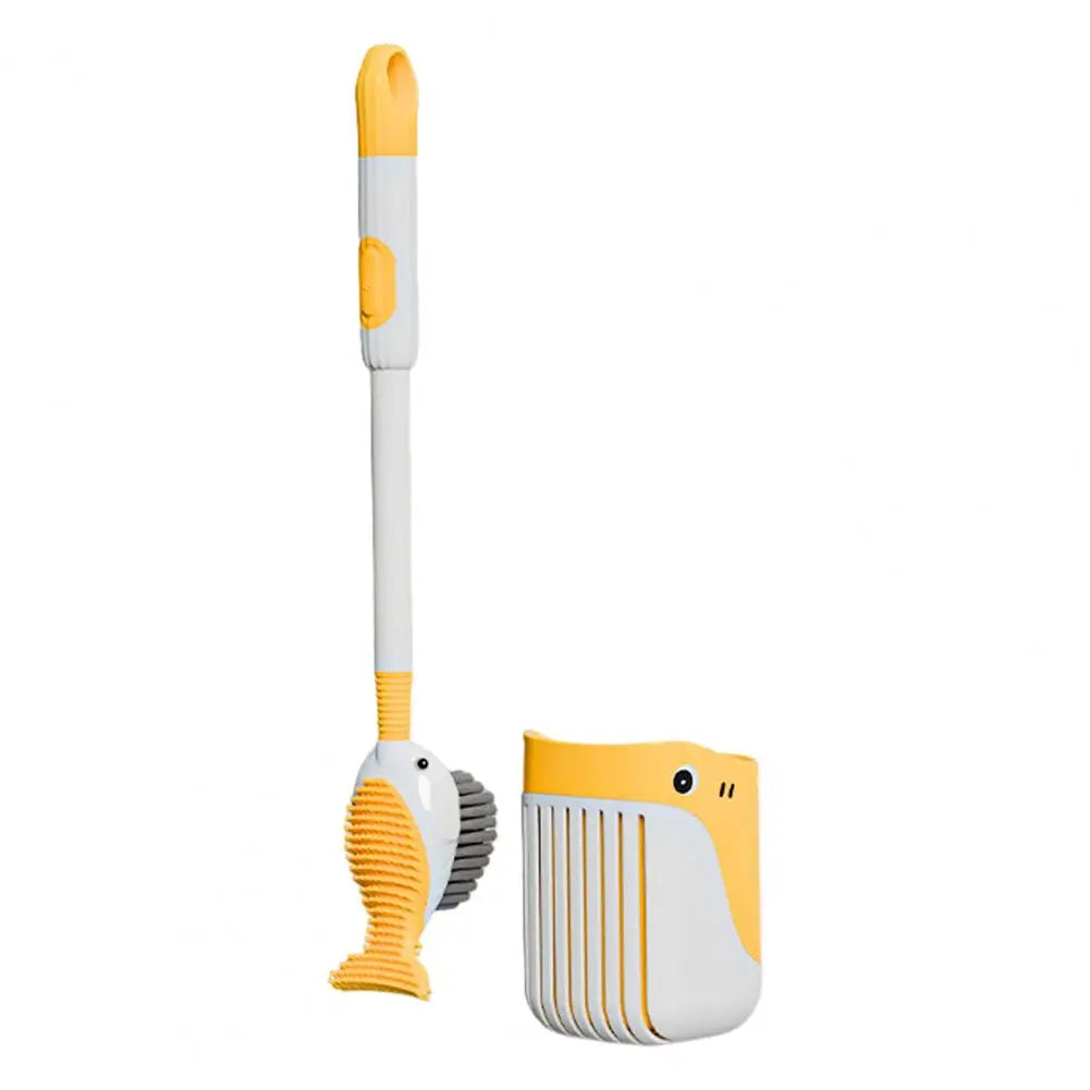QuackClean | 360° andeformet toiletbørste med holder