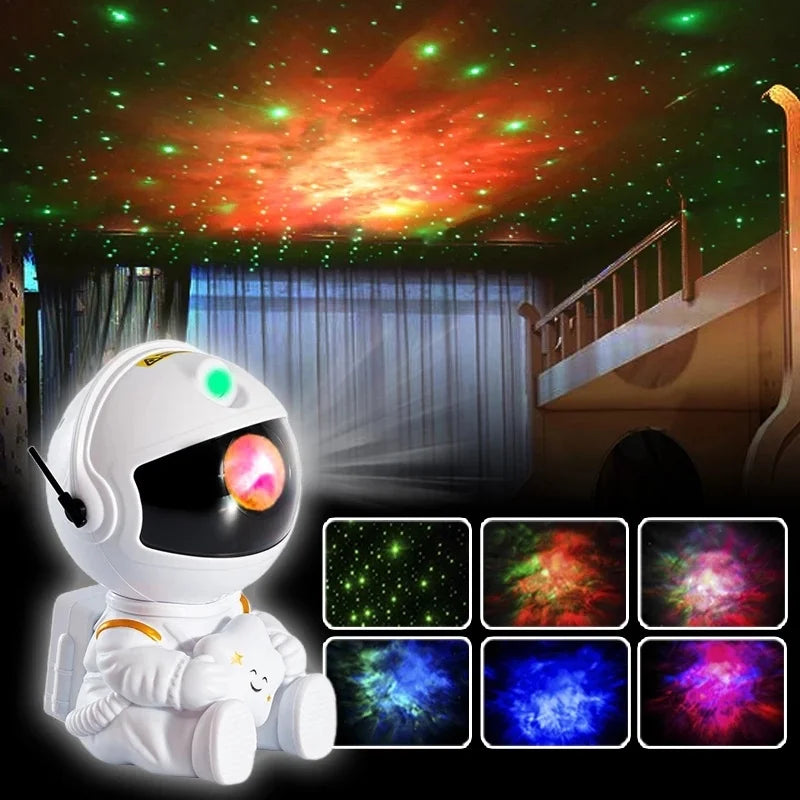 Astronaut Galaxy Projektor – LED Stjernehimmel Projektor med Fjernbetjening