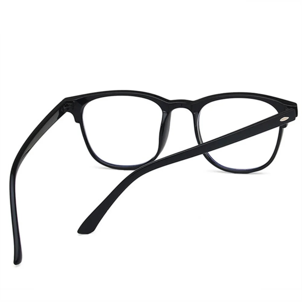 Briller mod Nærsynethed | Transparente Linser | Unisex Stel i Sort