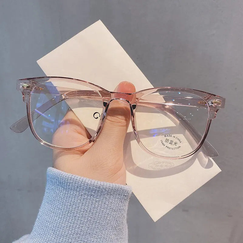 Briller mod Nærsynethed | Transparente Linser | Unisex Stel i Sort