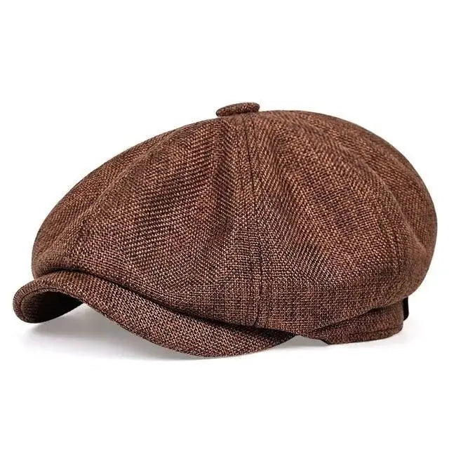 Dane - Vintage newsboy-kasket til mænd - Kasket i bomuld af høj kvalitet