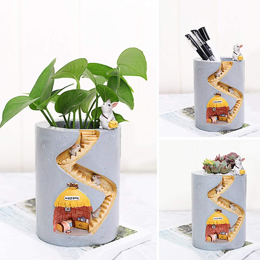 NaturArt - Fantastisk fusion | Unikke kunstneriske blomsterpotter i resin
