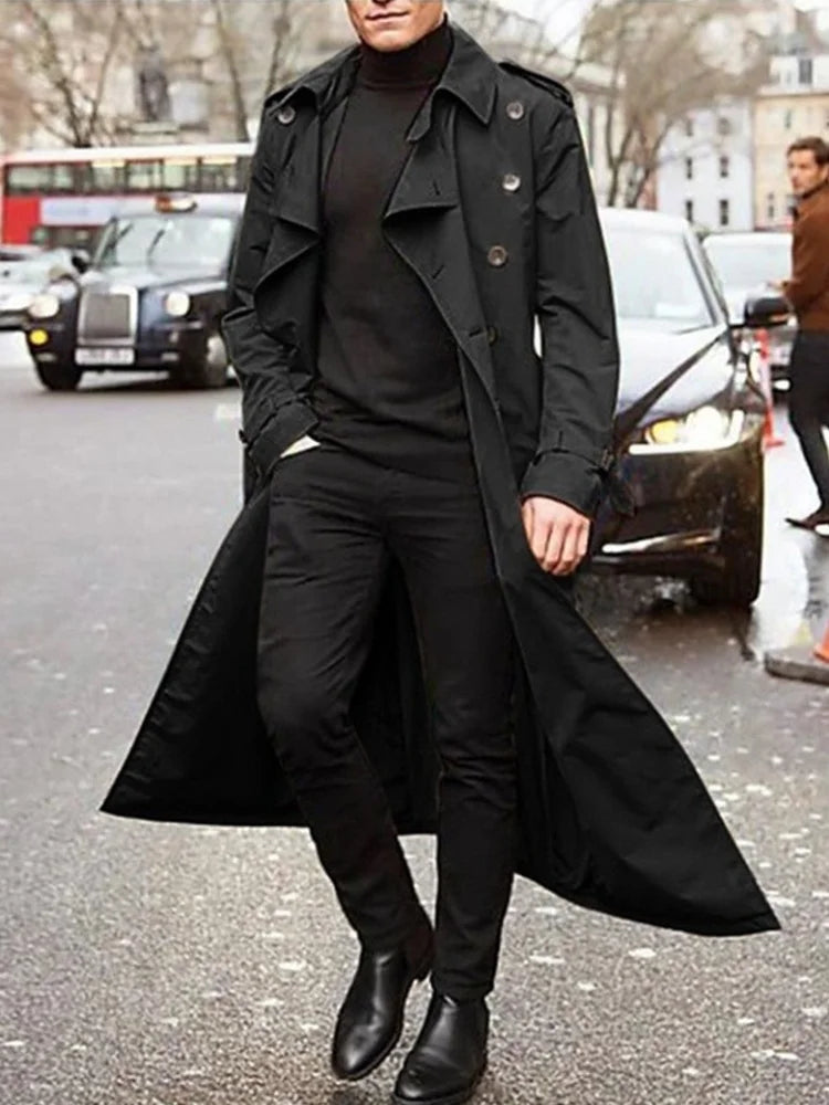 StyleWarmth -Elegant vintertrenchcoat til mænd | Elegance møder funktionel varme