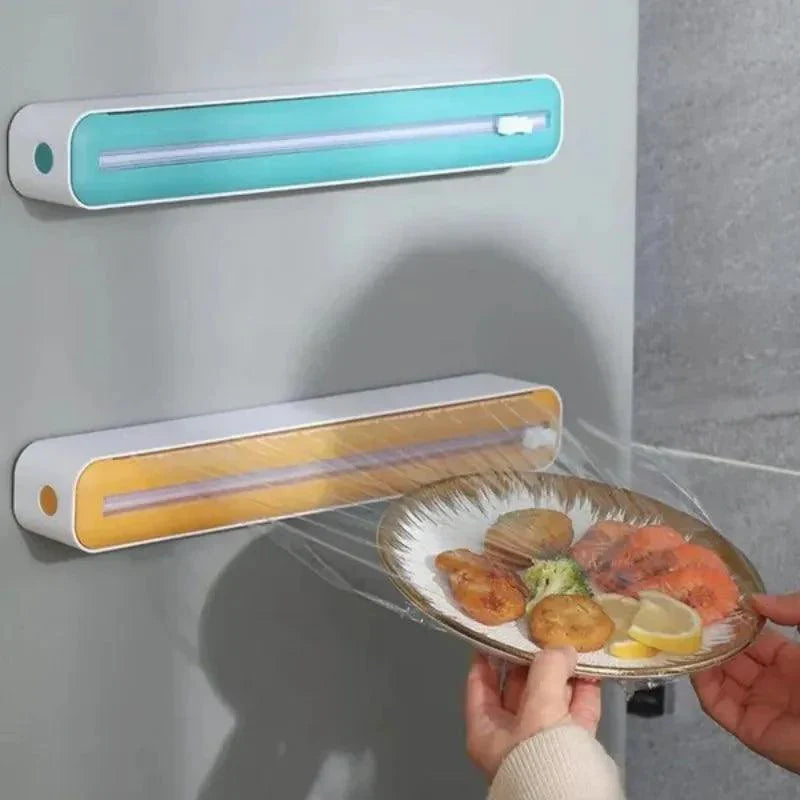 Plastisk Filmdispenser til Aluminiumfolie og Bagpapir – Effektiv Køkkenredskab med Justerbar Størrelse-6