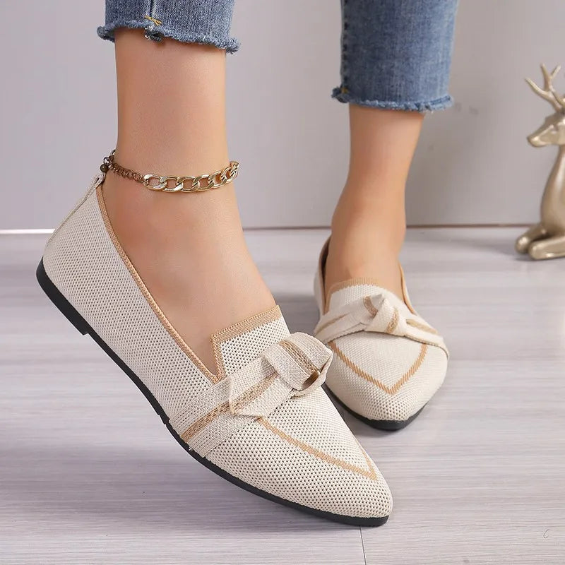 Harper - Slip-on med sommerfugleknude og justerbar rem