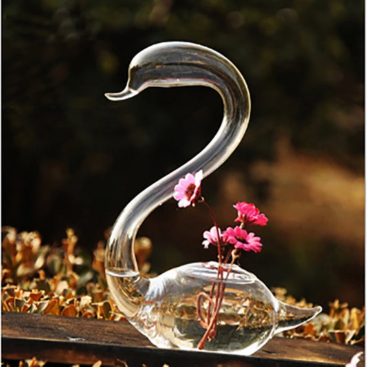 HarmoniaGlass - Svanepar, glasvaser, blomsterplanter, terrariesæt