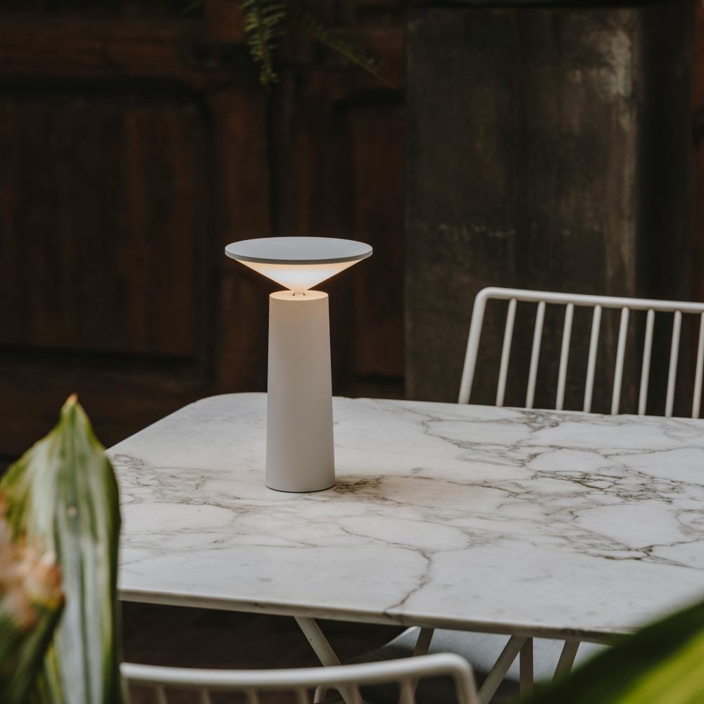Moderne Dimbare Bordlampe Uden Ledning med Berøringssensor til Indendørs og Udendørs Brug - Aluminium Design-6