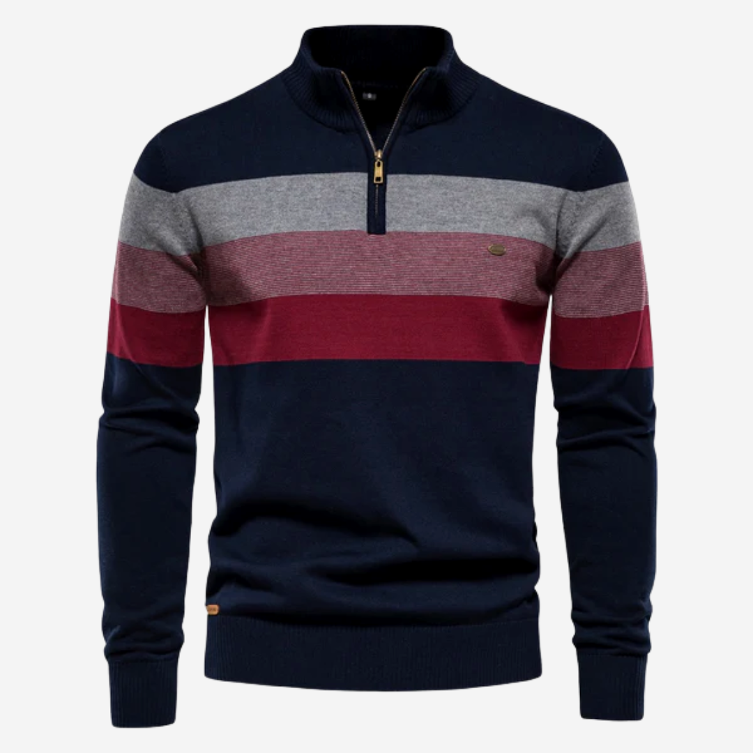 TrendFit - Retrotrøje med colour block-design | En stilopgradering til hver dag