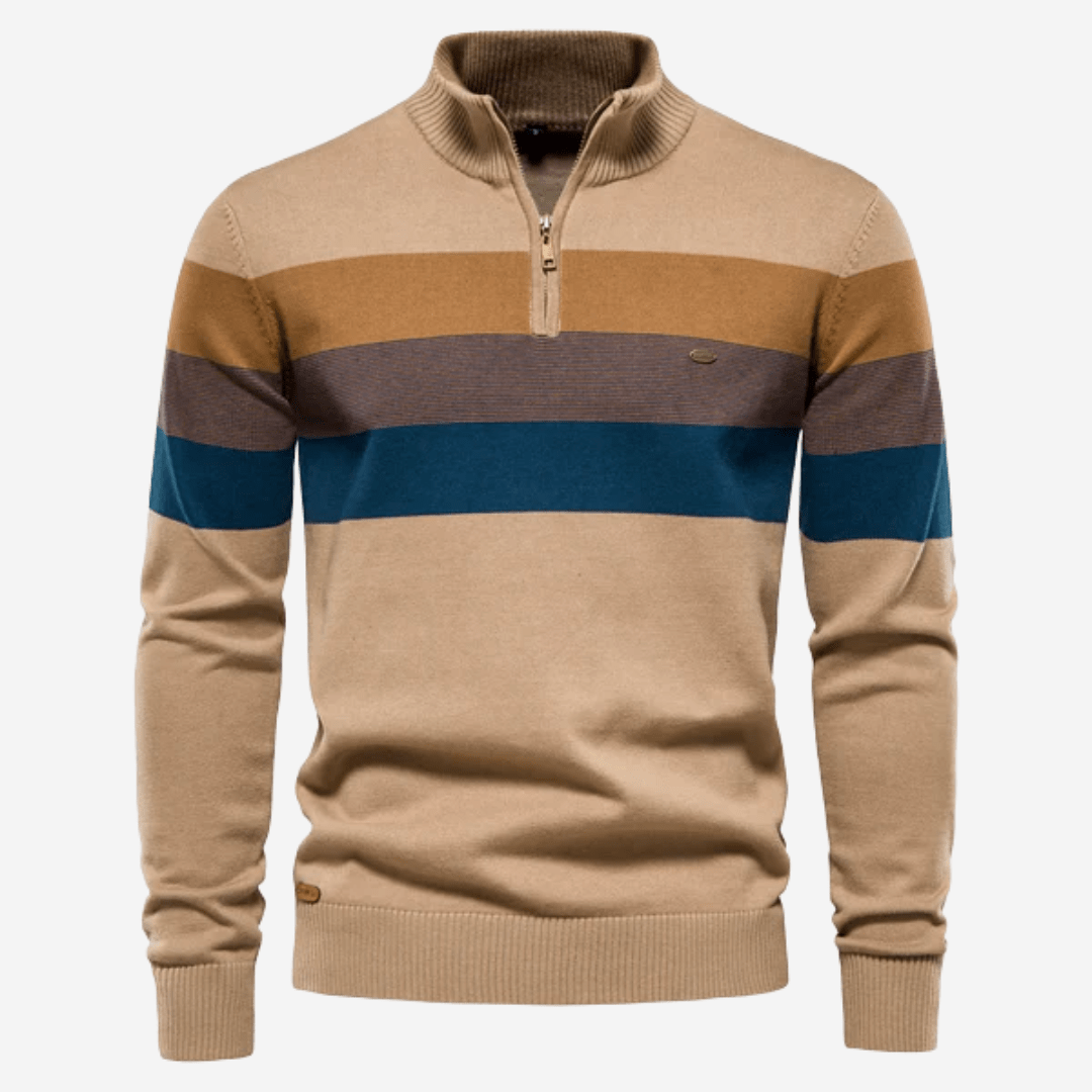 TrendFit - Retrotrøje med colour block-design | En stilopgradering til hver dag