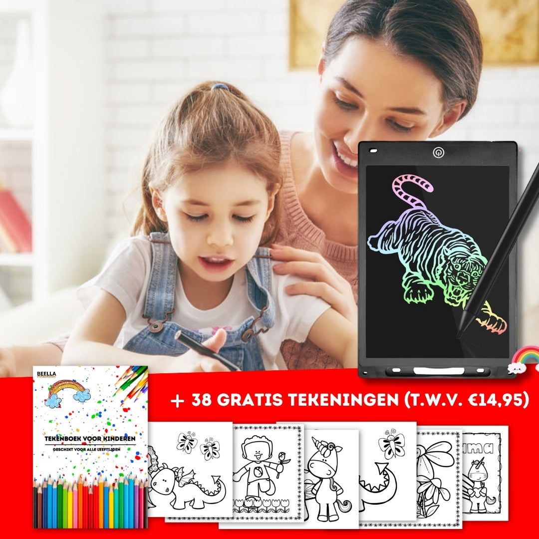 ColorWrite - LCD-tegnetavle til børn | Genanvendelig og strålingsfri