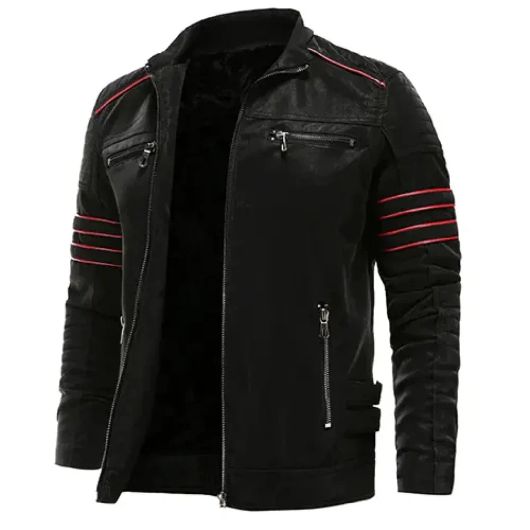 RebelGear - Bikerjakke til mænd | Klassisk bikerjakke til cool stil og komfort