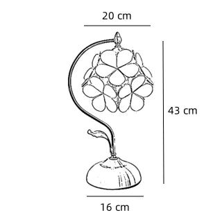 Romantisk Tiffany Bordlampe i Bronze med Blomsterdesign – Justerbar Højde og Farvet Glas Skærm til Natbord