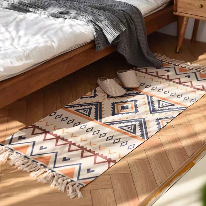 BohoLuxe - Boheme Vintage Plaid Teppich - Atmosfærisk Living tæppe