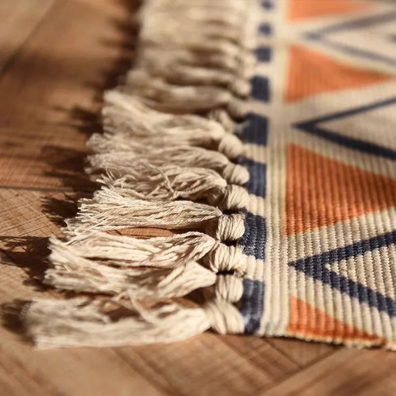 BohoLuxe - Boheme Vintage Plaid Teppich - Atmosfærisk Living tæppe
