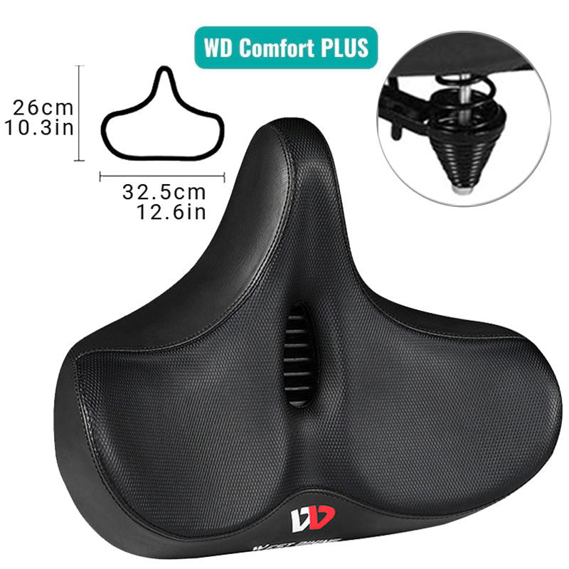 RideComfort - Komfortabel Big Bottom-cykelsadel - Maksimal komfort