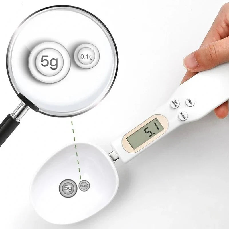 Elektronisk Måleske med LED-Display – Præcise Målinger fra 0,1 g til 500 g, Aftagelig og Brugervenlig-3