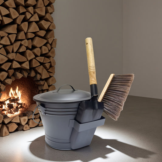 FireGuard - Amagabeli askespand til have og hus med låg udendørs og indendørs kul