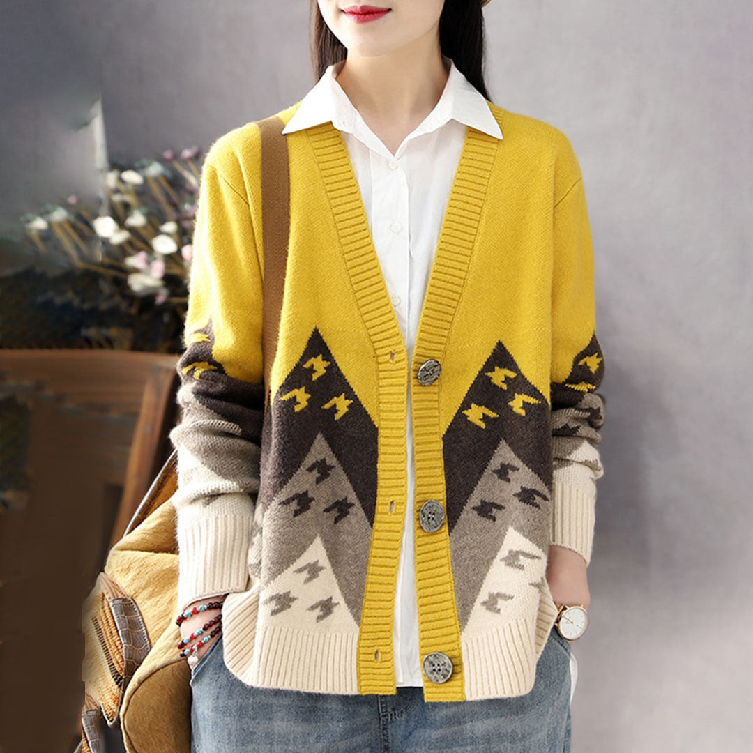 Elina - Klassisk komfortabel cardigan