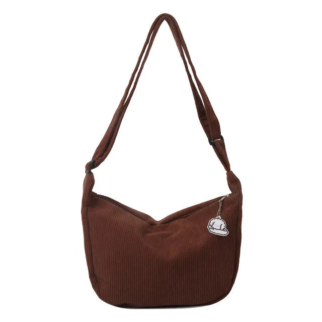 Variant image for Stor Skuldertaske Dame i Cordura – Rummelig Crossbody Taske til Hverdag og Fritid-6