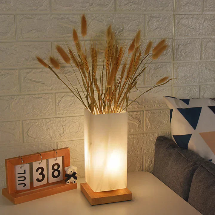Håndlavet Blomsterlampe med Unikt Design og Blødt Lys – Atmosfærisk Belysning til Dit Hjem-6