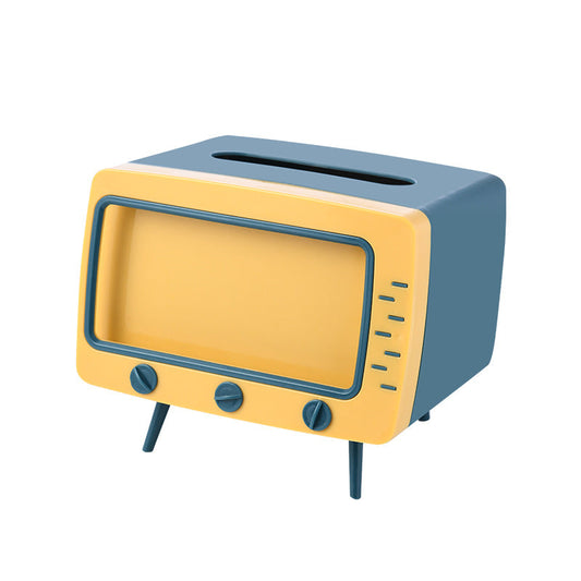 Elegant Sort Tissue Box i TV-Design – 25x15x10 cm til Stue, Køkken og Spisestue-1
