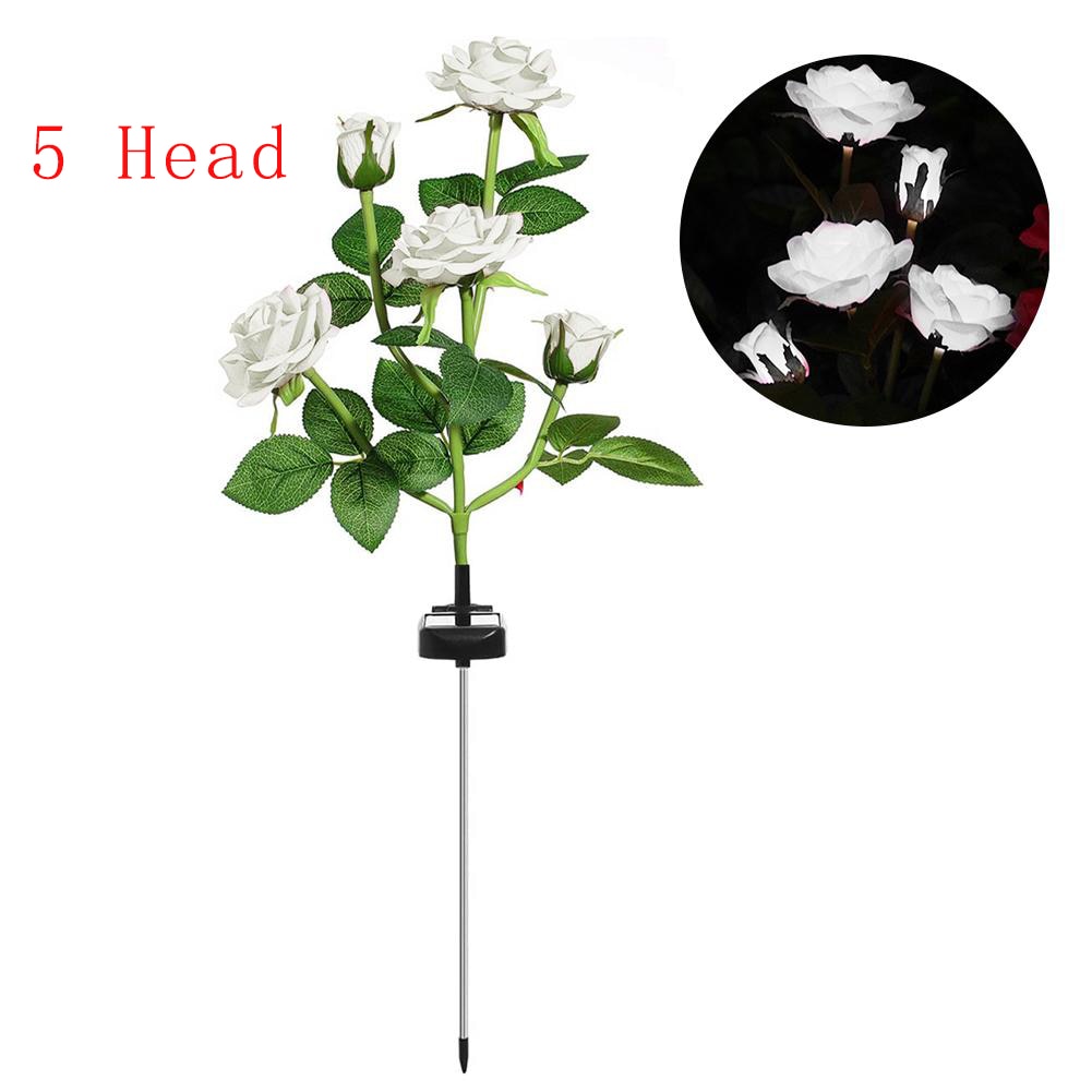 LumiRose - Solar LED rosenblomst natlampe til haven