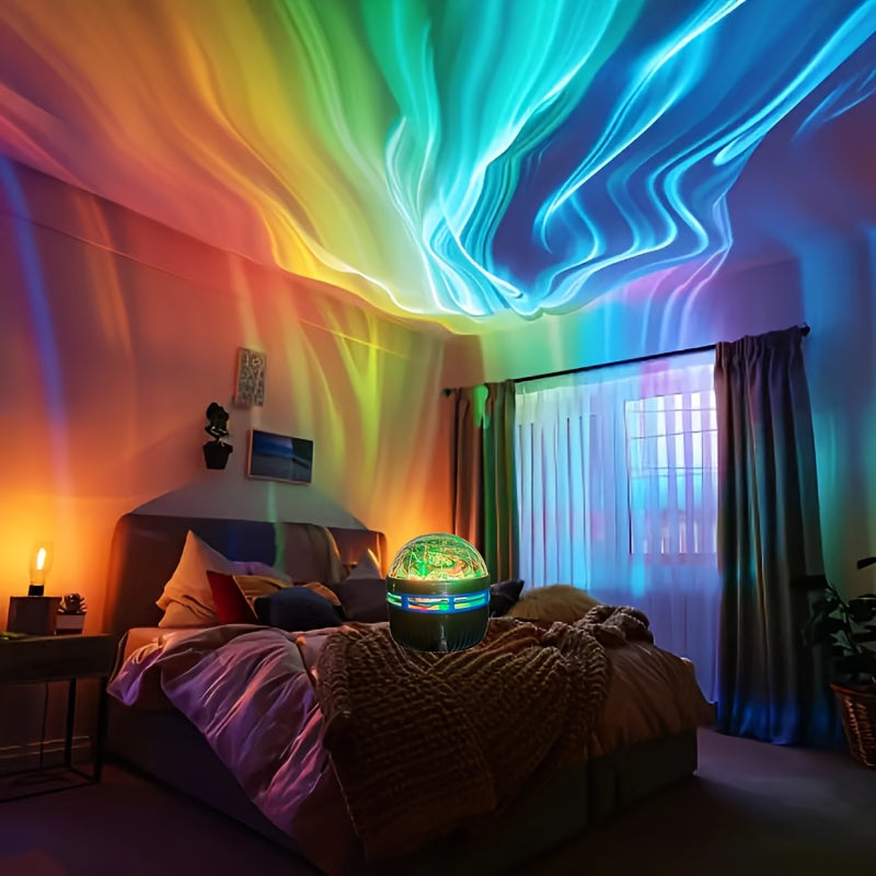 Celestia | Aurora LED-humørlys RGB-fjernbetjening - Stjernehimmelprojektor til soveværelse, boligindretning og afslapning