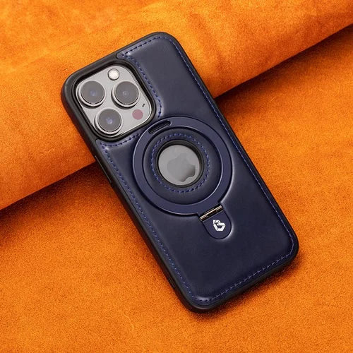 LuxoShield - Magnetisk iPhone-etui med usynligt ringstativ
