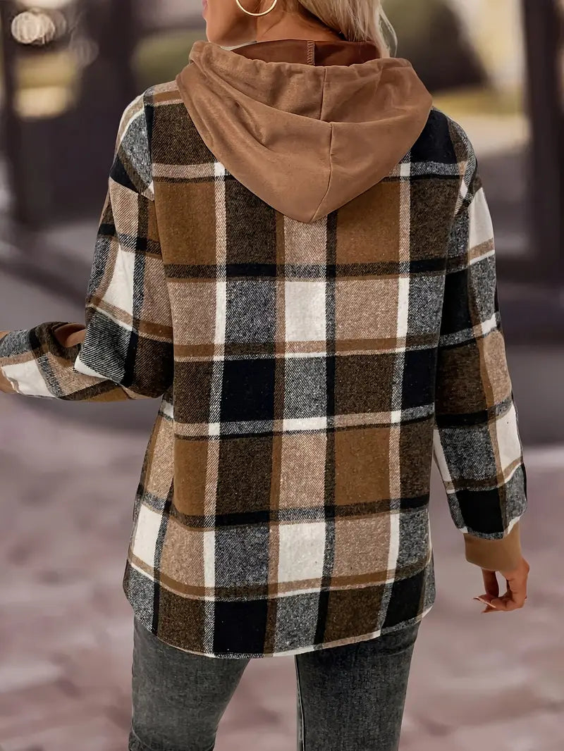 Gracie - Casual ternet langærmet top med hætte til kvinder