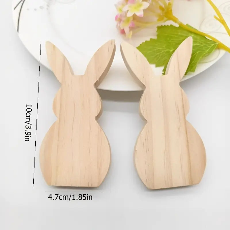 NaturStyle - Naturlige kaninfigurer lavet af træ