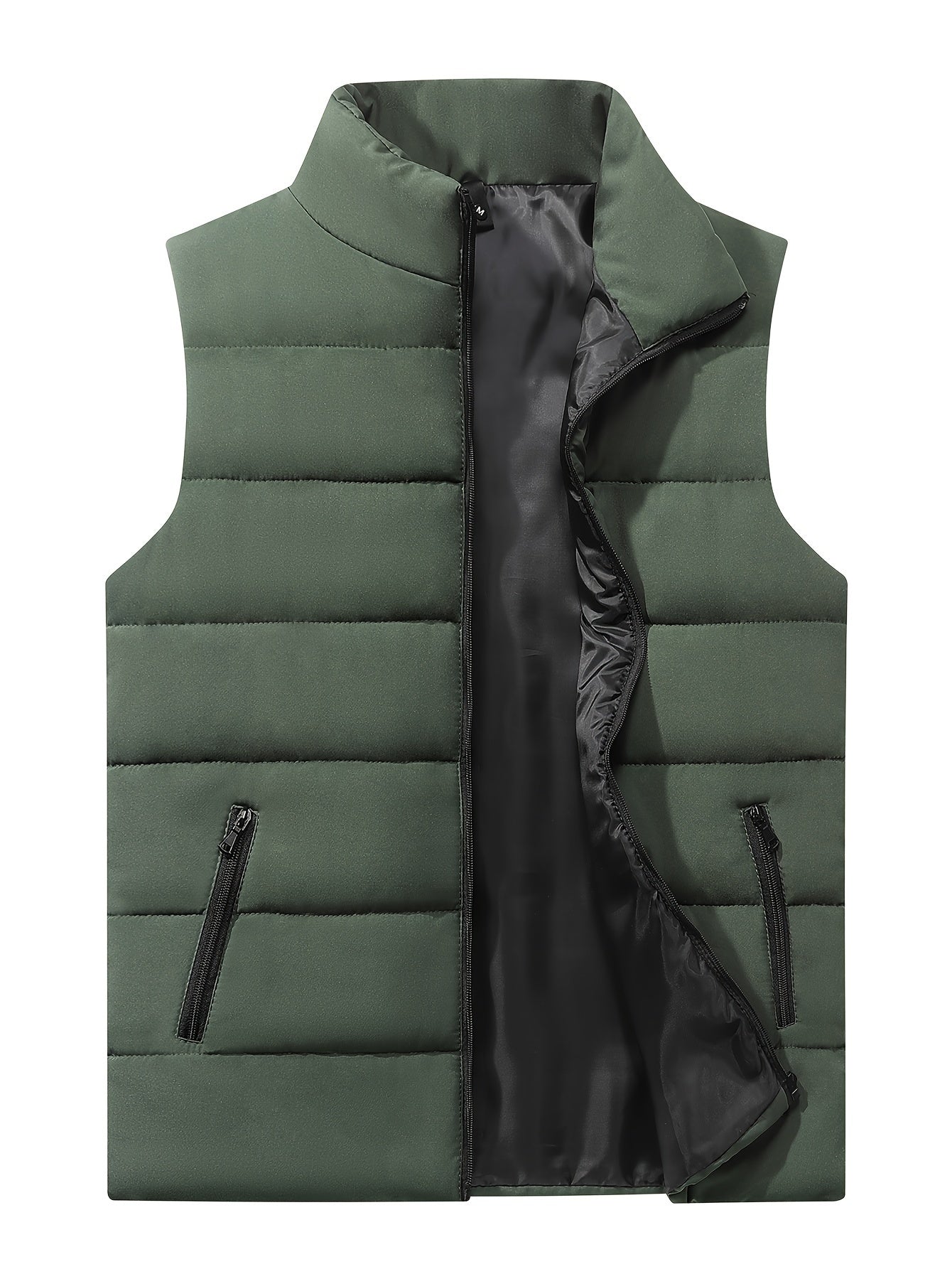 Noble - Ærmeløs vest med lynlås og puffer til mænd