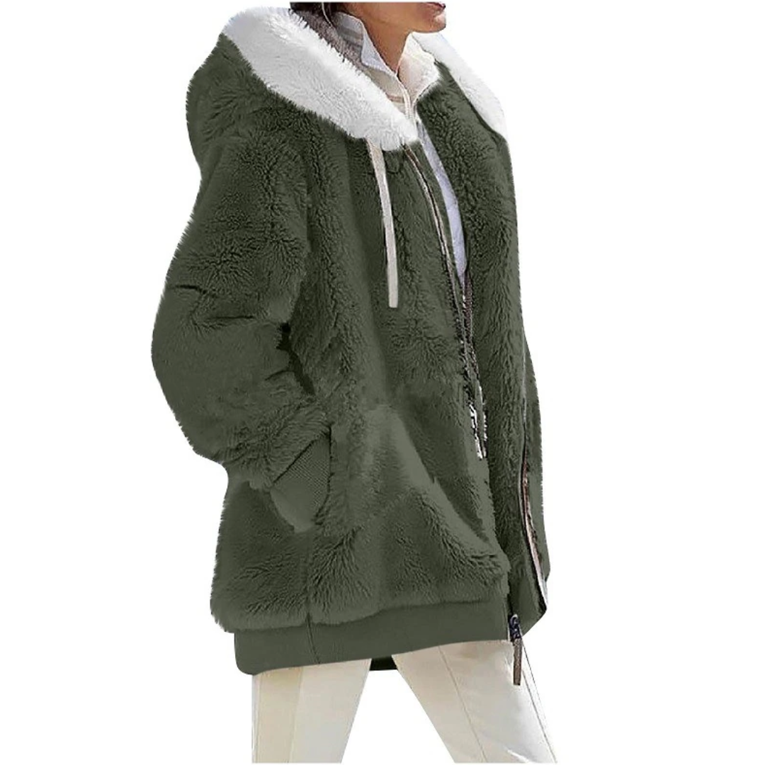 CozyChic - Cardigan i kashmirfleece | Slank og moderigtig
