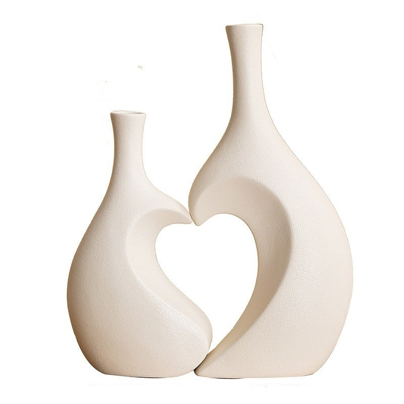 Variant image for Elegant Keramisk Vase i Europæisk Design – Høj Kvalitet til Indretning i Hvid, Sort, Grå eller Blå-3