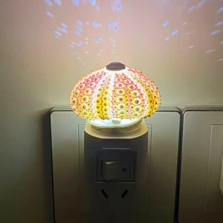Variant image for DIY Natlampe i Vintage Stil med Havpindsvin Design – Naturlige Materialer, Knapcellebatteri, Personlig Charme-3