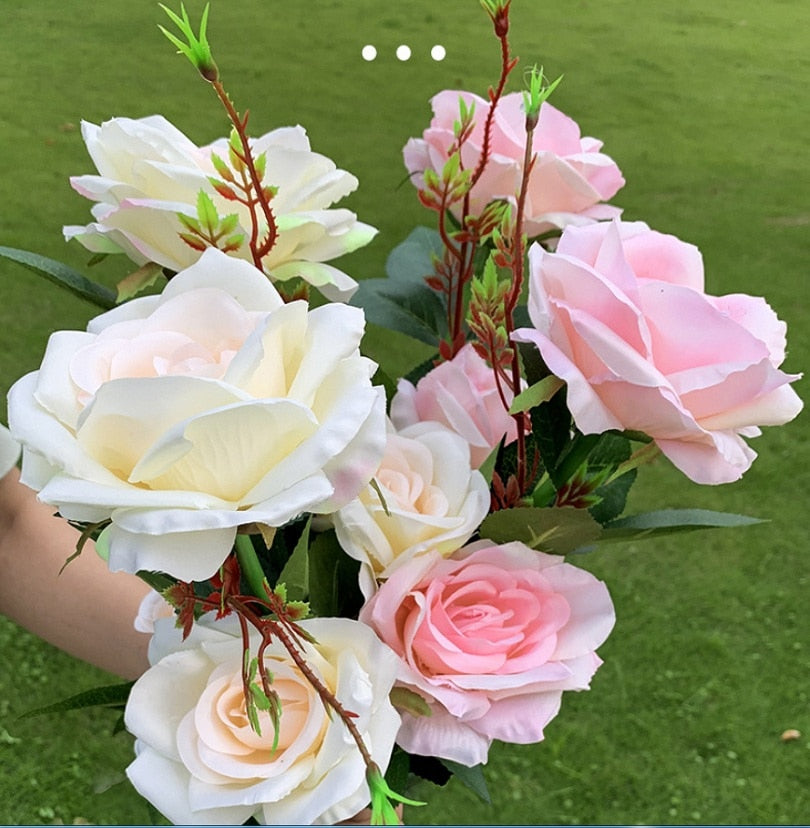 LumiRose - Solar LED rosenblomst natlampe til haven