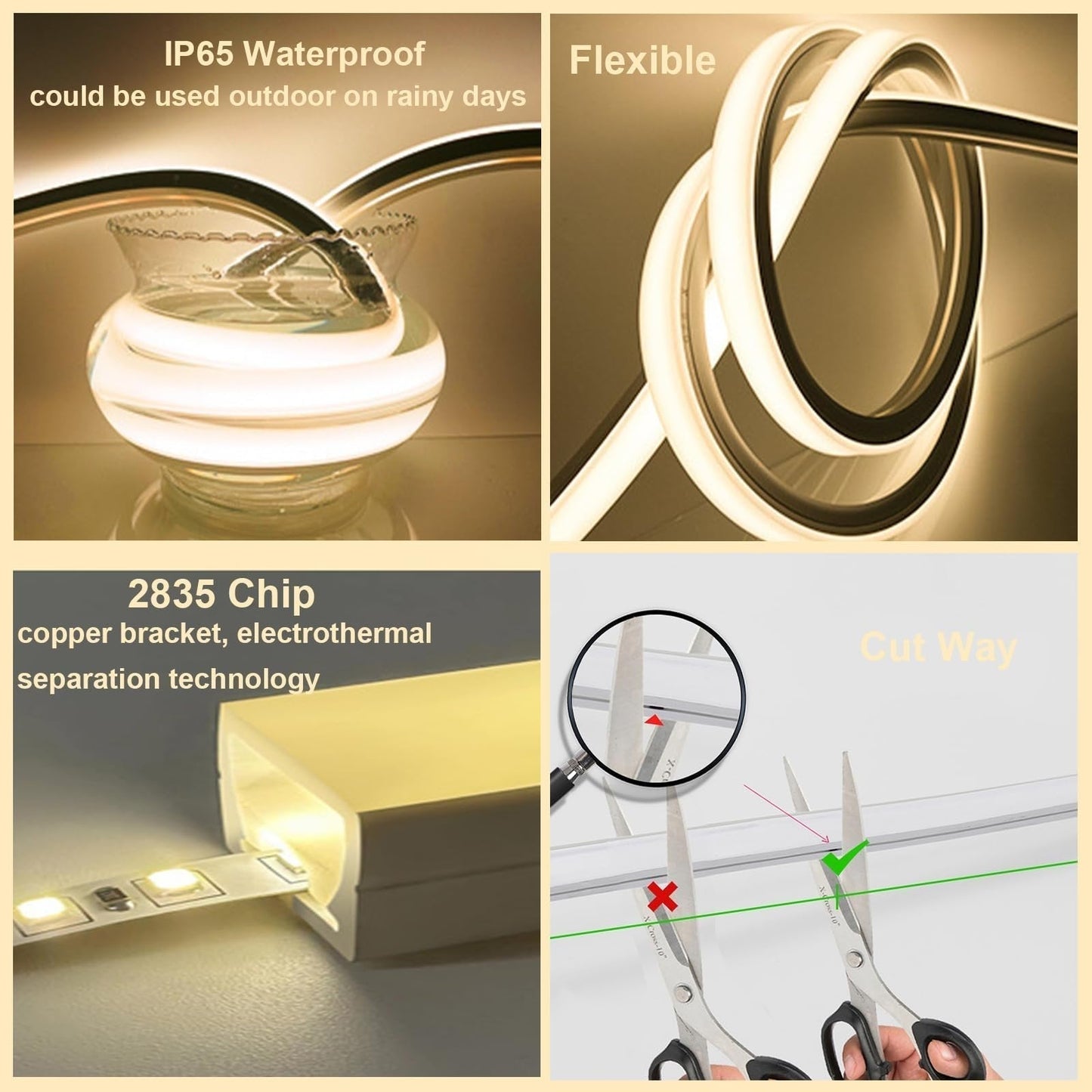 FlexGlow - Fleksible, vejrbestandige LED-lysstrimler