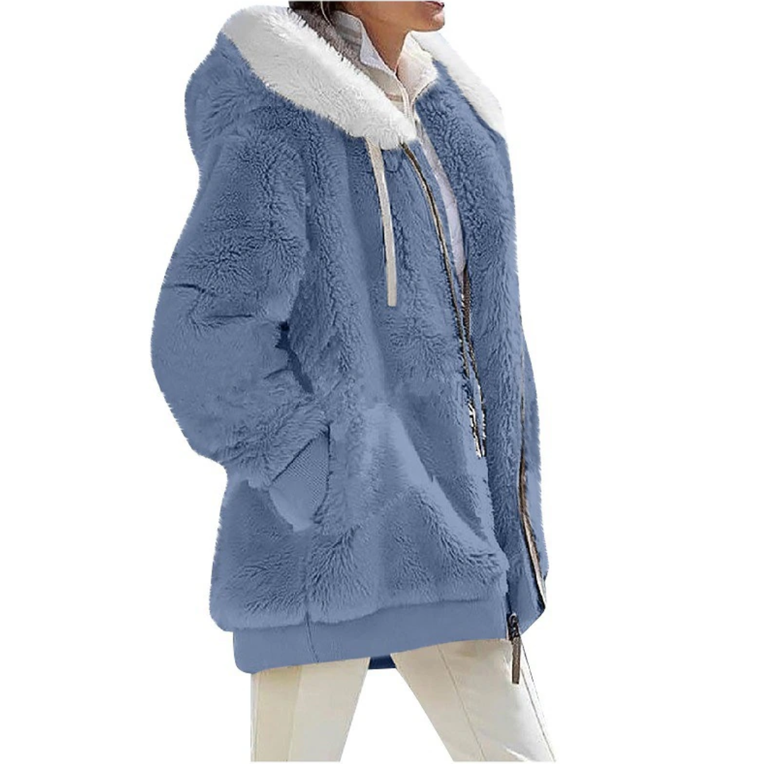 CozyChic - Cardigan i kashmirfleece | Slank og moderigtig