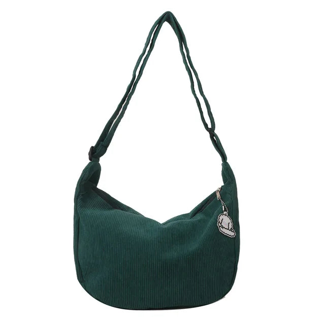 Variant image for Stor Skuldertaske Dame i Cordura – Rummelig Crossbody Taske til Hverdag og Fritid-4