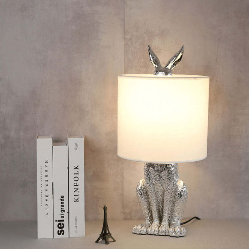 Moderne LED Bordlampe i Sort, Hvid og Guld – Elegant Metal Design til Stue og Spisestue-3
