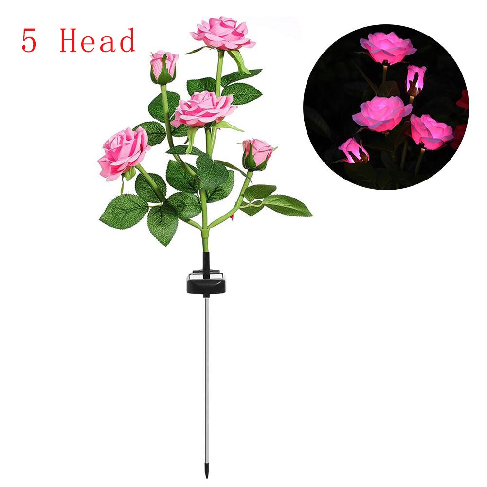 LumiRose - Solar LED rosenblomst natlampe til haven